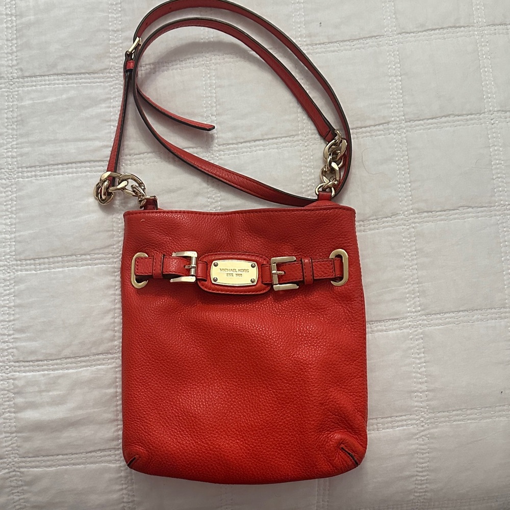 Michael Kors Crossbody Bag with Gold Accents